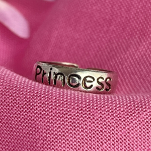 Elegant Princess Sterling Silver ADJUSTABLE Toe Ring!