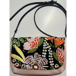 Pocketbook vibrant flowers! soft pink /multicolor