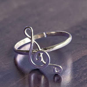 Music Sterling Silver Toe Ring